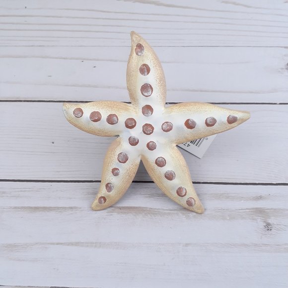 Napkin Rings Metal Starfish Nautical Set of 4 - Picture 2 of 3